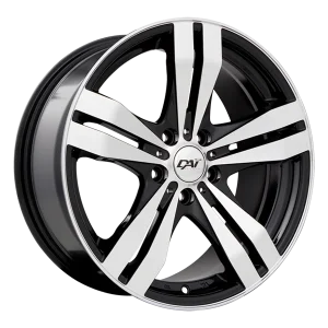 Dai Alloys – Target – Black – 15″x6.5″ 38mm – Summer Wheels – DW3415003